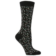 Calcetines cuff allover para mujer color negro