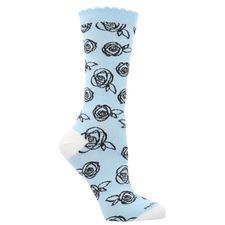 Calcetines leaf para mujer color azul