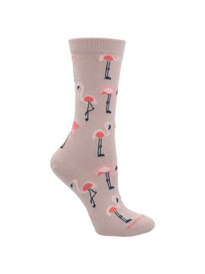 Calcetines flamingo para mujer color rosa