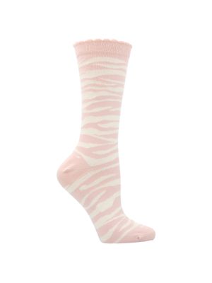 Calcetines st zebra para mujer color rosa